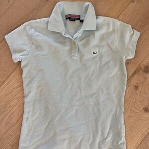 Vineyard Vines Light aqua  Blue Polo Shirt womens small